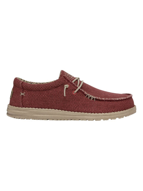 Scarpe in Tela Hey Dude WALLY BRAIDED Uomo - Rosso