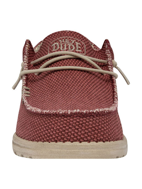 Scarpe in Tela Hey Dude WALLY BRAIDED Uomo - Rosso