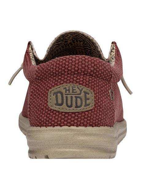 Scarpe in Tela Hey Dude WALLY BRAIDED Uomo - Rosso