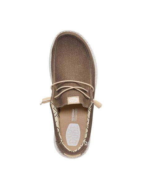 Scarpe in Tela Hey Dude WALLY STRETCH CANVAS Uomo - Marrone