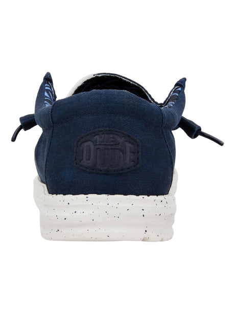 Scarpe in Tela Hey Dude WALLY STRETCH CANVAS Uomo - Navy