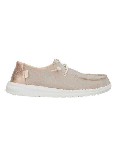 Scarpe in Tela Hey Dude WENDY METALLIC SPARKLE Donna - Rosa