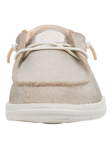 Scarpe in Tela Hey Dude WENDY METALLIC SPARKLE Donna - Rosa