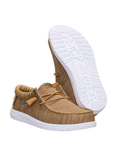 Scarpe in Tela Hey Dude WALLY STRETCH SOX Uomo - Marrone