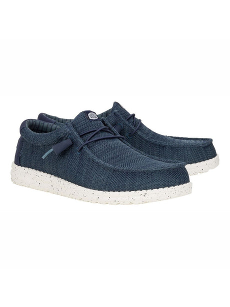 Scarpe in Tela Hey Dude WALLY STRETCH SOX Uomo - Navy