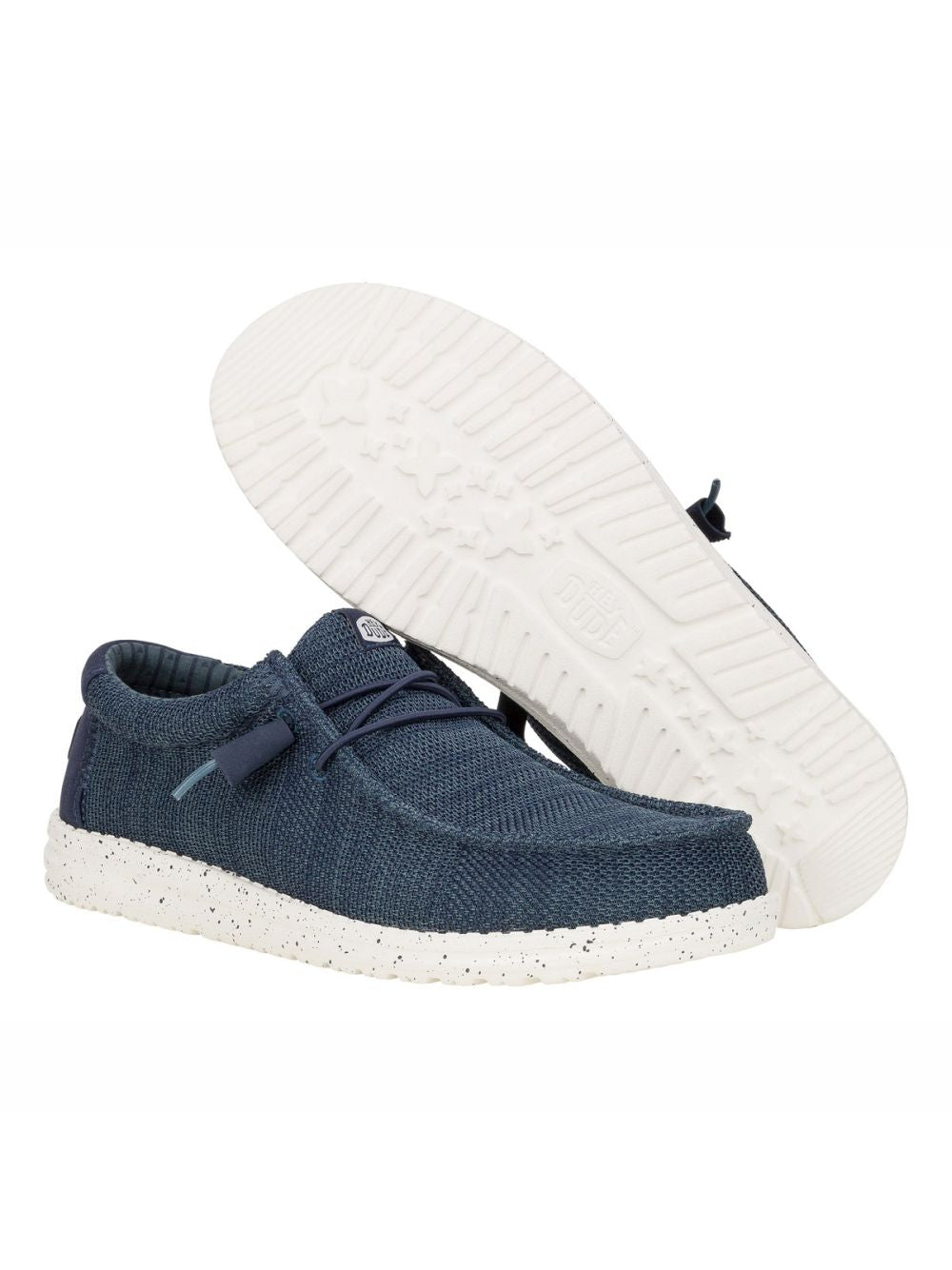 Scarpe in Tela Hey Dude WALLY STRETCH SOX Uomo - Navy