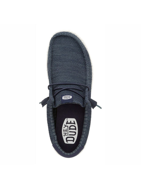 Scarpe in Tela Hey Dude WALLY STRETCH SOX Uomo - Navy