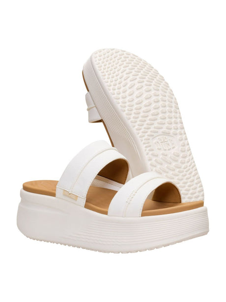 Scarpe in Tela Hey Dude AUSTIN SLIDE CLASSIC Donna - Avorio