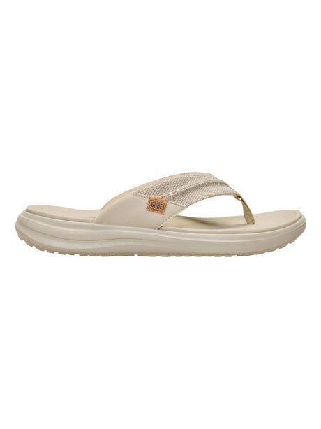 Scarpe in Tela Hey Dude FINN FLIP BRAIDED Uomo - Beige