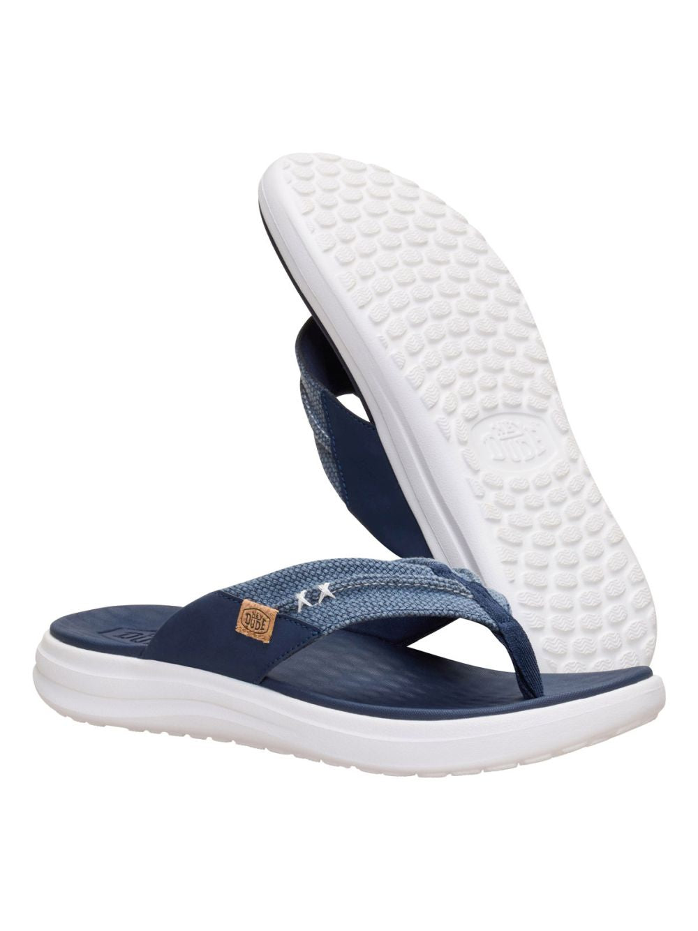 Scarpe in Tela Hey Dude FINN FLIP BRAIDED Uomo - Navy