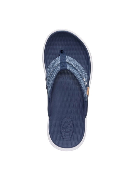 Scarpe in Tela Hey Dude FINN FLIP BRAIDED Uomo - Navy