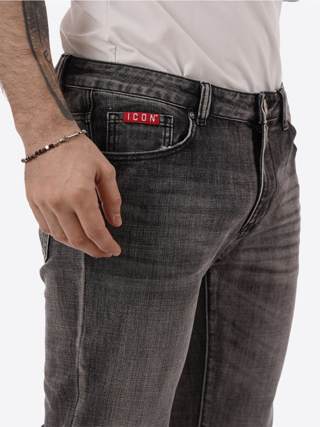 Jeans Icon Uomo - Grigio
