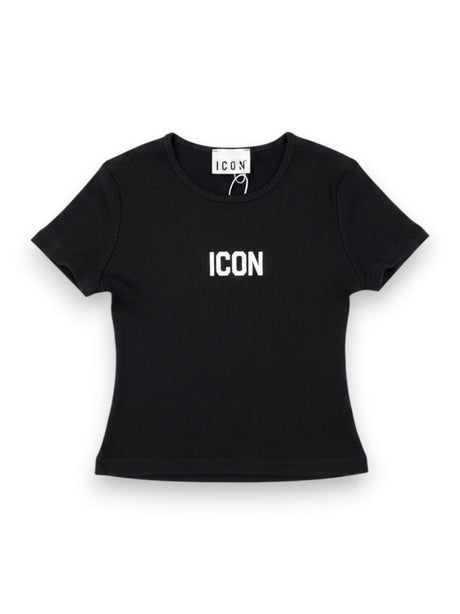 T-shirt Icon Bambina - Nero