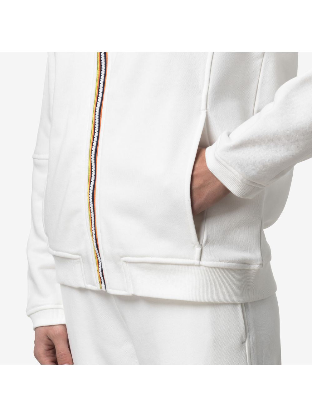Felpa K-Way PROSPER POLY COTTON Unisex - Bianco