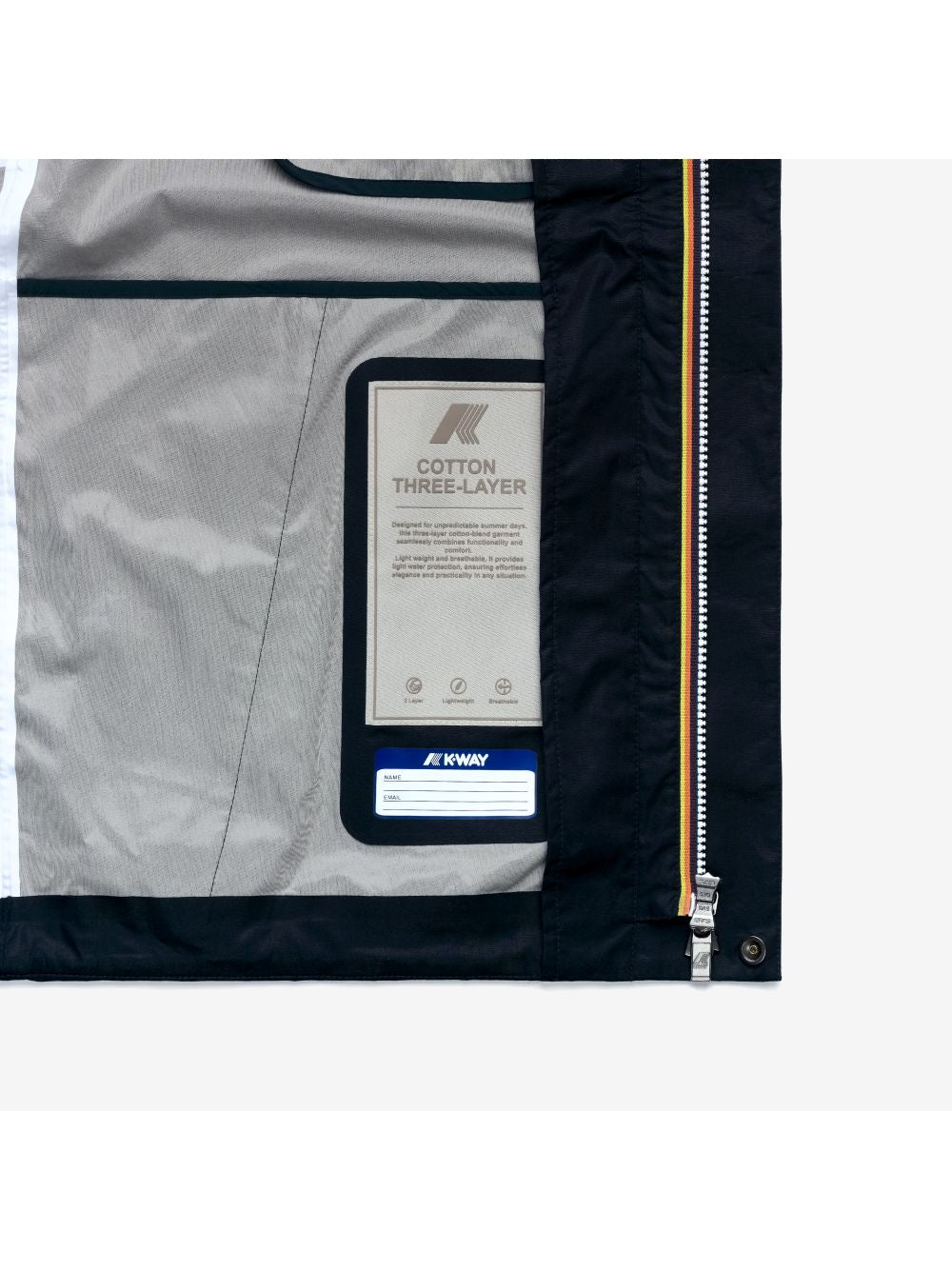 Giubbino K-Way JACKO COTTON 3LAYERS Uomo - Blu