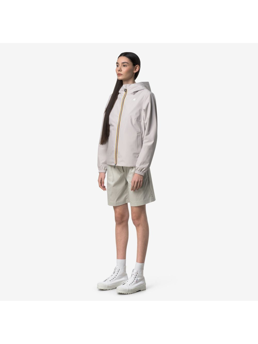 Giubbino K-Way LIL 2.0 STRETCH POLY JERSEY Donna - Bianco
