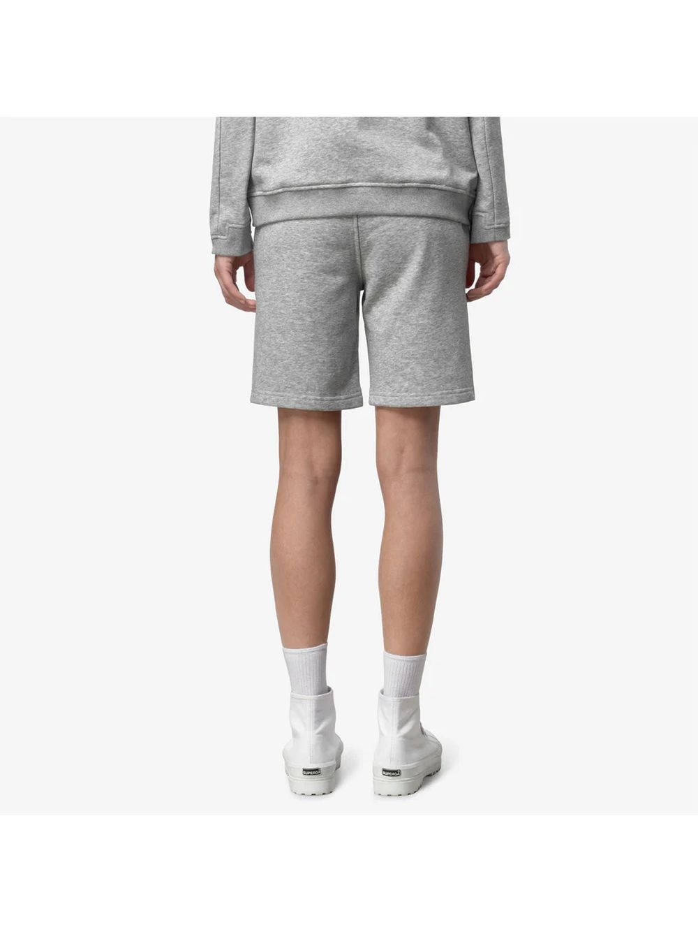 Pantaloncino Felpa K-Way CASIMIR POLY COTTON Unisex - Grigio