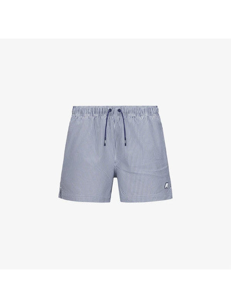 Costume K-Way HAZEL MID STRIPES BEACH Uomo - Blu