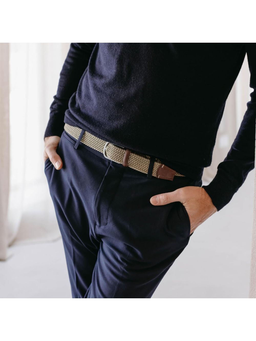 Cinta La Boucle DUBAI MONO Uomo - Beige