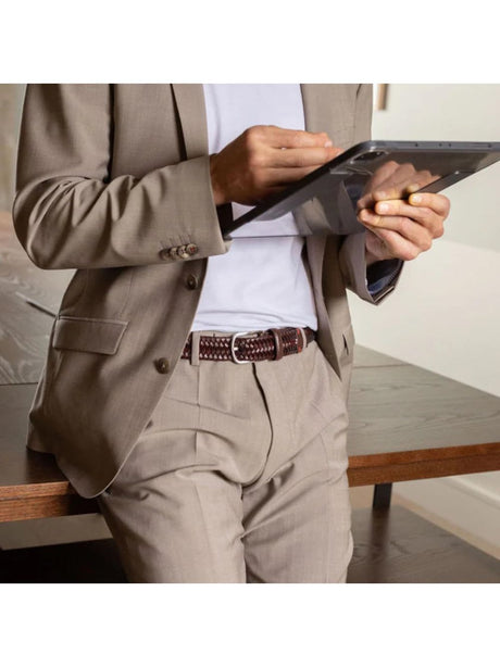 Cinta La Boucle ROMA LEATHER Uomo - Marrone