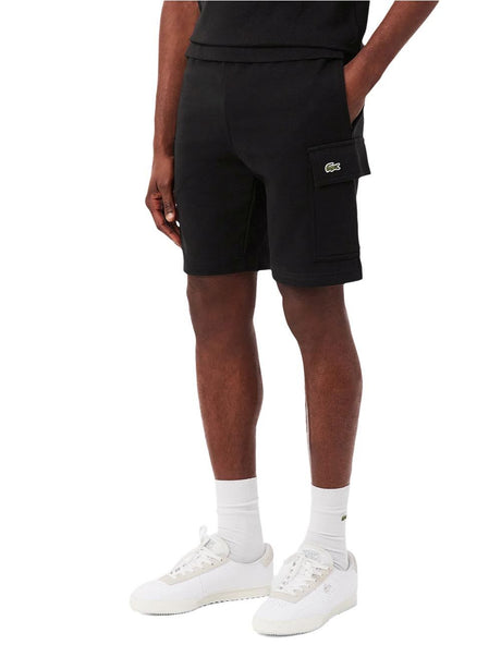 Pantaloncino Felpa Lacoste cargo Uomo - Nero