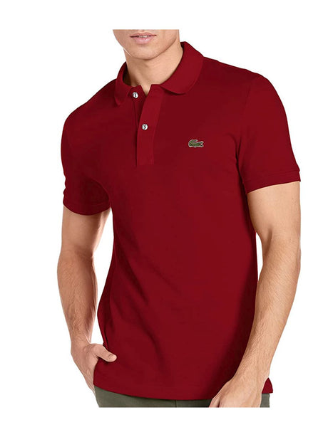 Polo Lacoste slim fit Uomo - Bordeaux