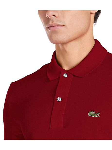Polo Lacoste slim fit Uomo - Bordeaux