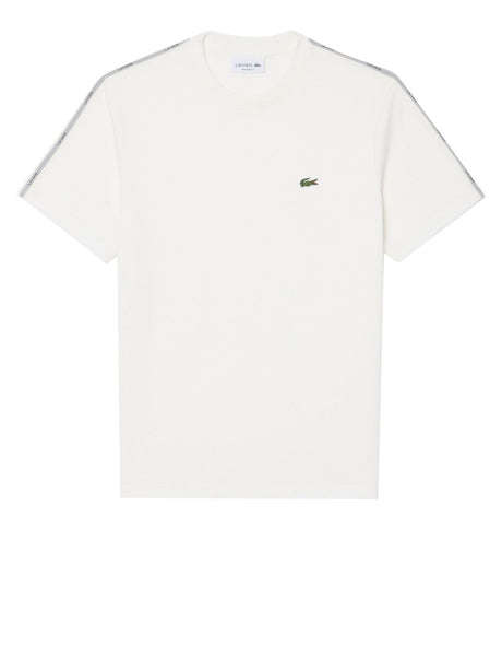 T-shirt Lacoste con fascia a righe Uomo - Bianco