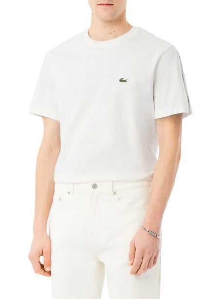 T-shirt Lacoste con fascia a righe Uomo - Bianco