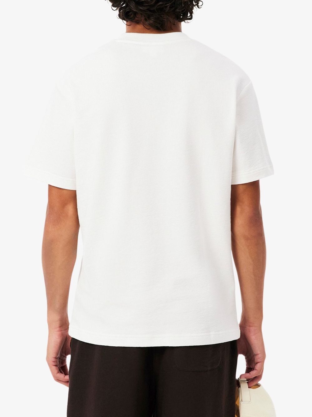 T-shirt Lacoste in jersey testurizzata Uomo - Bianco