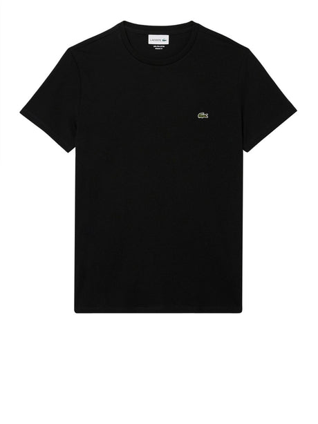 T-shirt Lacoste in cotone Pima Uomo - Nero