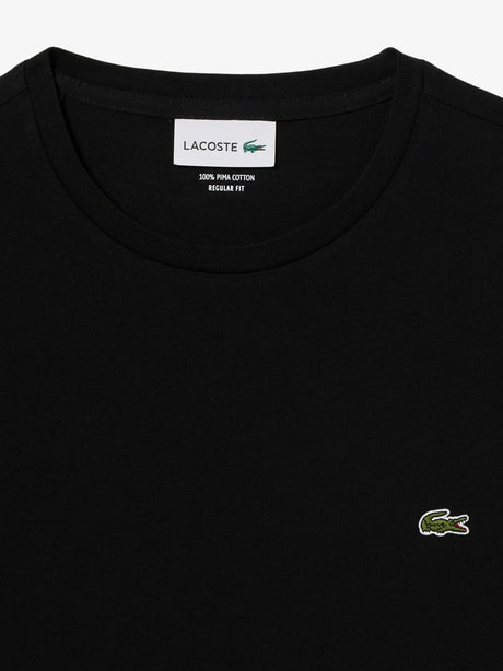 T-shirt Lacoste in cotone Pima Uomo - Nero