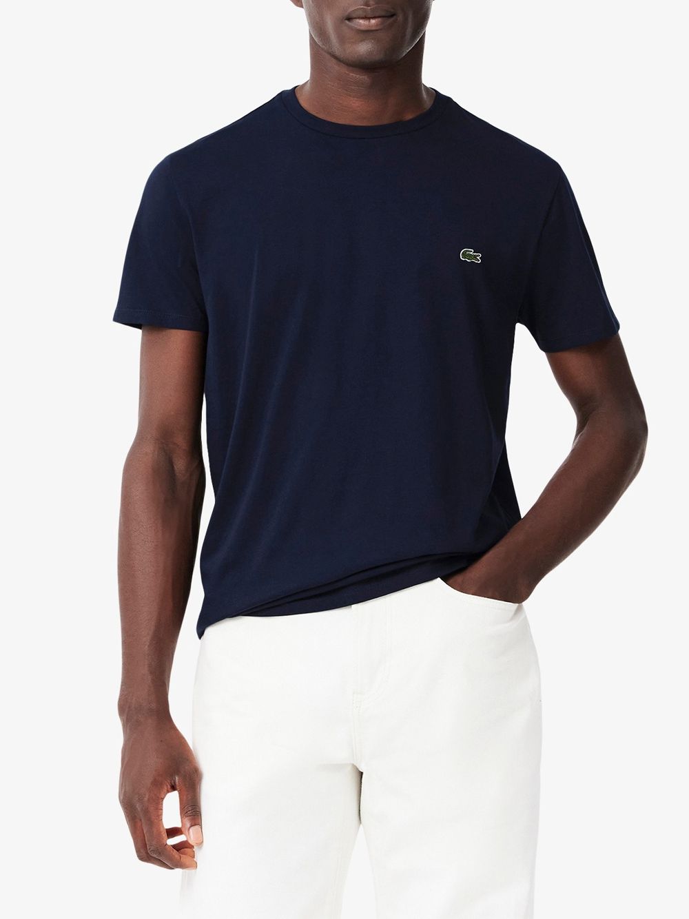 T-shirt Lacoste in cotone Pima Uomo - Navy