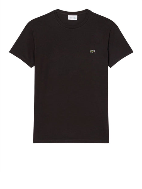 T-shirt Lacoste in cotone Pima Uomo - Marrone