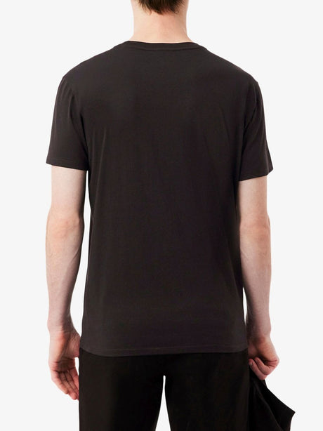 T-shirt Lacoste in cotone Pima Uomo - Marrone