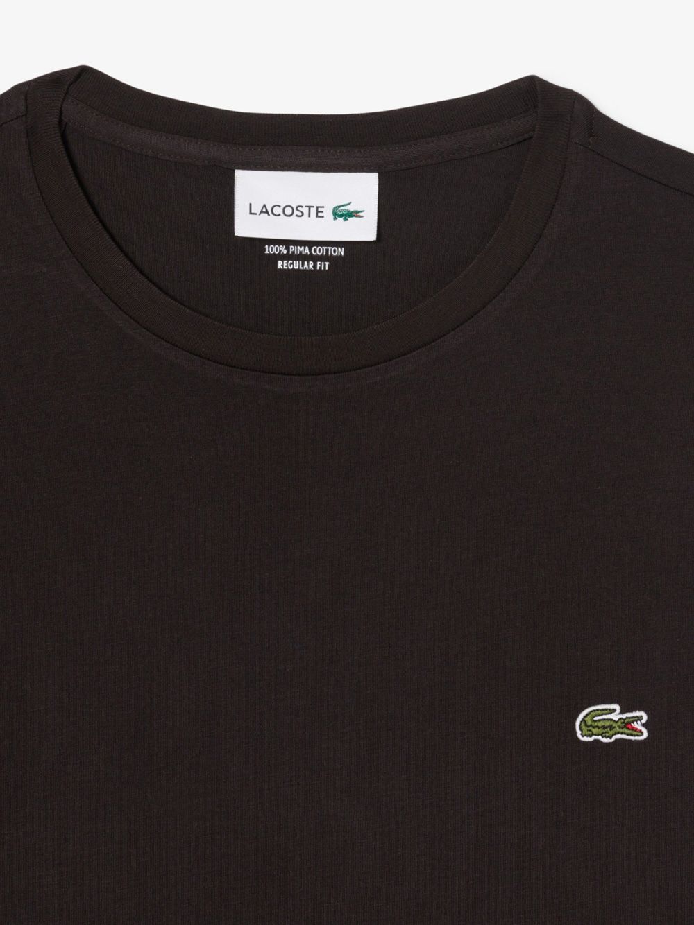 T-shirt Lacoste in cotone Pima Uomo - Marrone