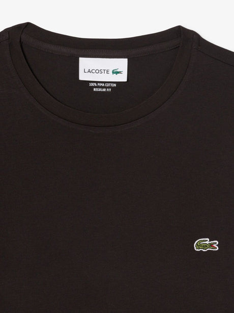 T-shirt Lacoste in cotone Pima Uomo - Marrone