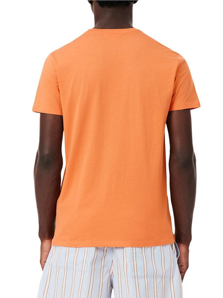 T-shirt Lacoste in cotone Pima Uomo - Arancione