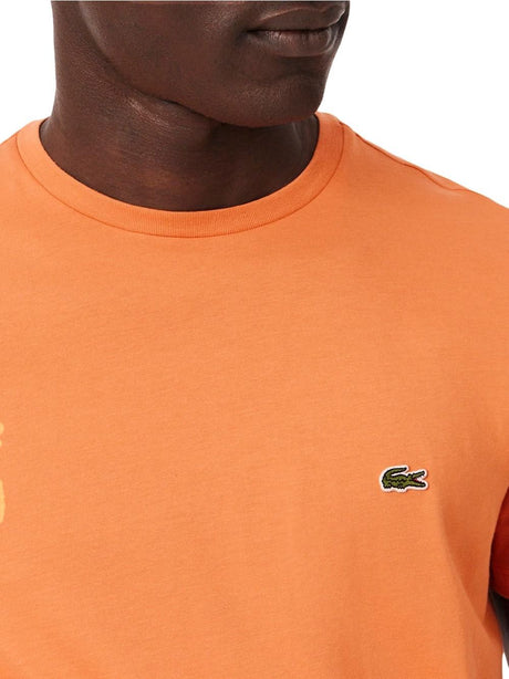 T-shirt Lacoste in cotone Pima Uomo - Arancione