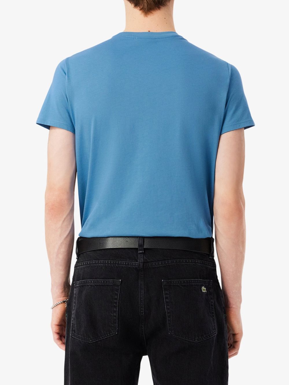 T-shirt Lacoste in cotone Pima Uomo - Azzurro