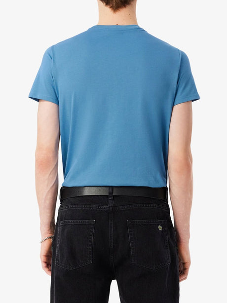 T-shirt Lacoste in cotone Pima Uomo - Azzurro
