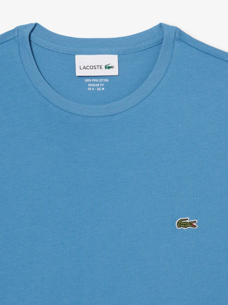 T-shirt Lacoste in cotone Pima Uomo - Azzurro