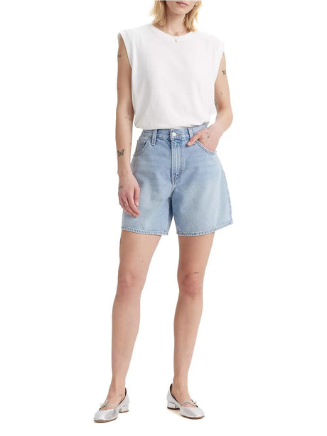 Shorts Levi's HIGH BAGGY Donna - Blu