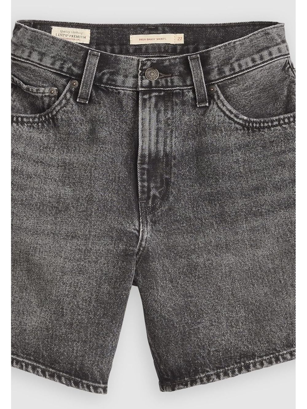 Shorts Levi's HIGH BAGGY Donna - Nero