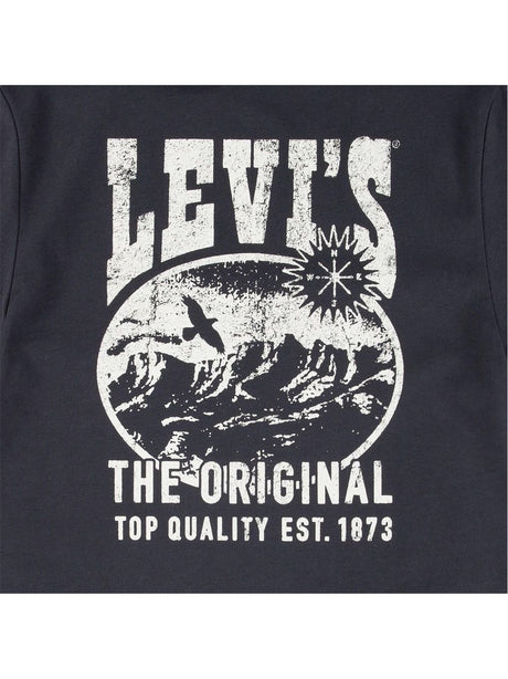 T-shirt Levi's jr stock valley view Bambino - Nero