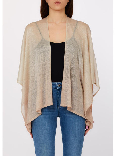 Poncho Liu Jo iridescente Donna - Beige