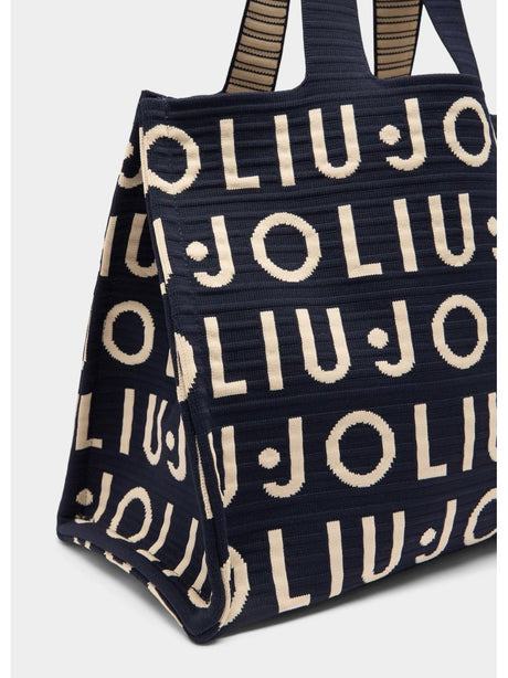 Borsa Liu Jo tote media in maglia Donna - Blu