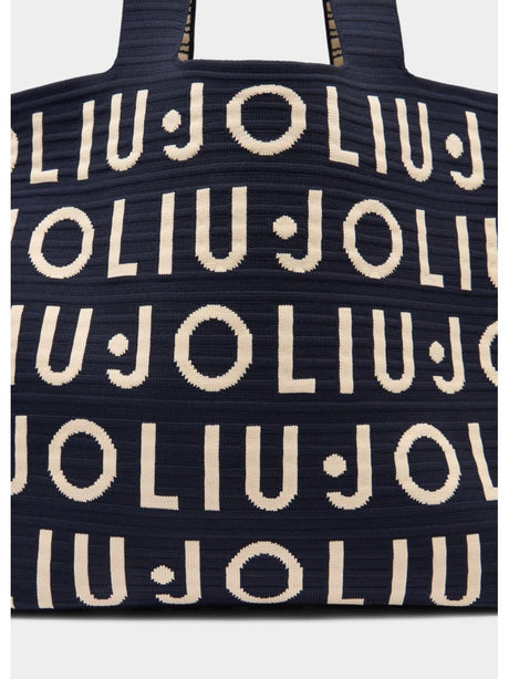 Borsa Liu Jo tote media in maglia Donna - Blu