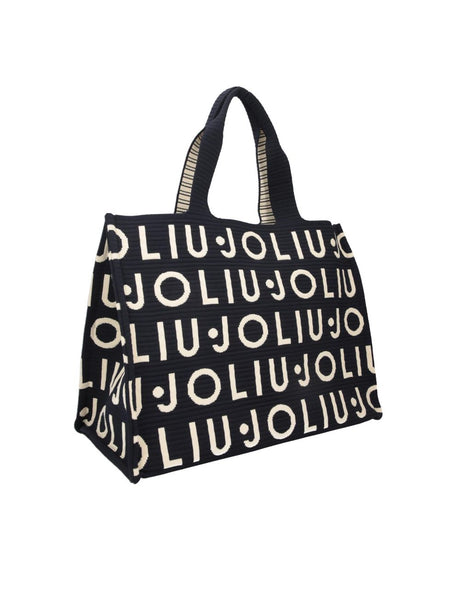 Borsa Liu Jo tote media in maglia Donna - Blu