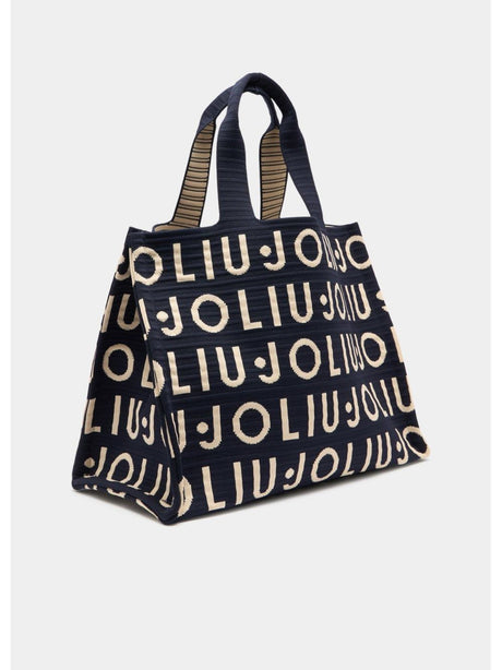 Borsa Liu Jo tote media in maglia Donna - Blu
